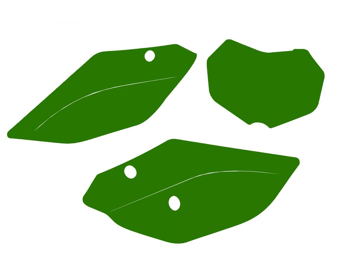 TM 2-STROKE ENDURO 22-25 PRE CUTS, BLACKBIRD 3821/30 GREEN, NUMBER BOARD BACKGROUNDS image 1