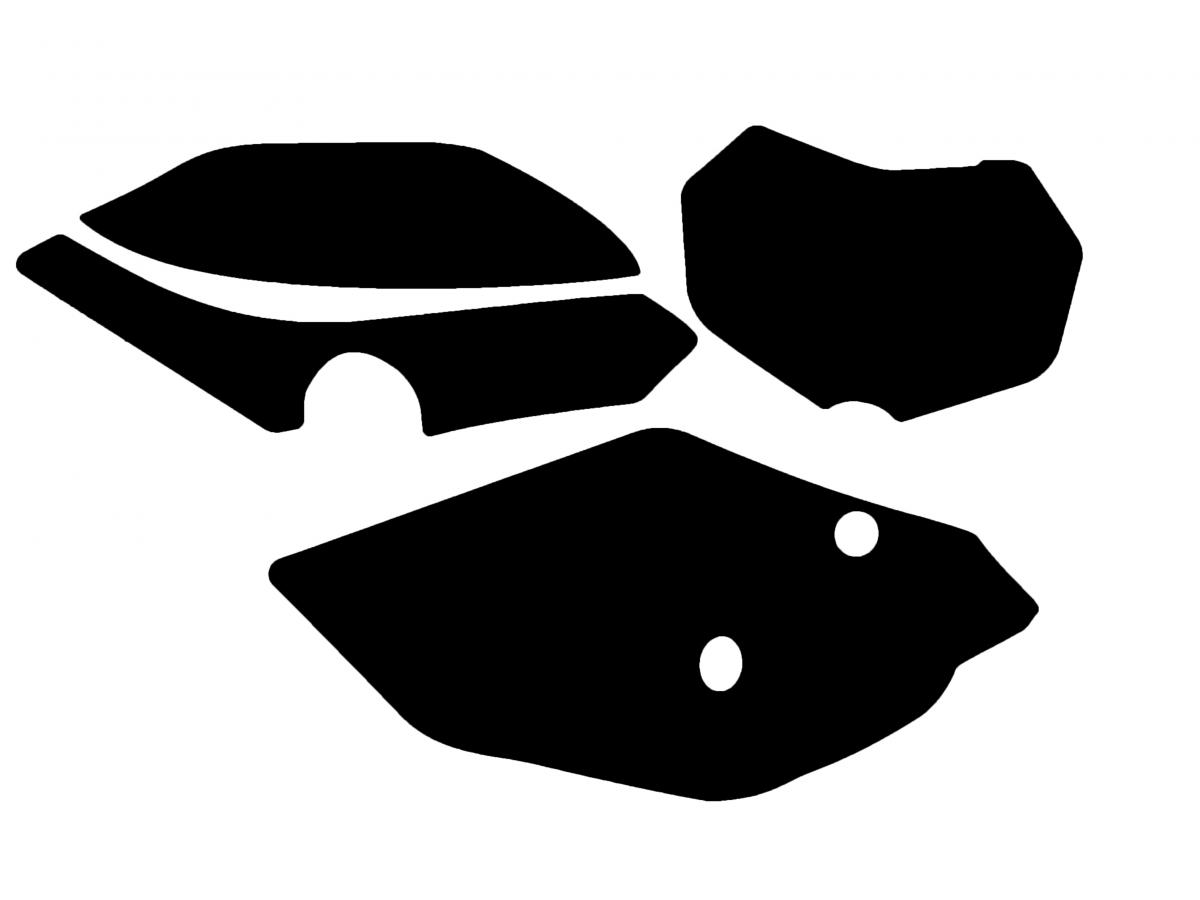 TM 4-STROKE 450-530 ENDURO 2022-25 PRE CUTS, BLACKBIRD 3820/20 BLACK, NUMBER BOARD BACKGROUNDS image 1