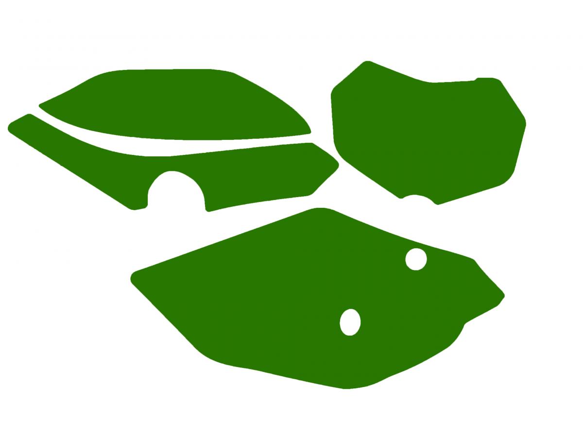 TM 4-STROKE 450-530 ENDURO 2022-25 PRE CUTS, BLACKBIRD 3820/30 GREEN, NUMBER BOARD BACKGROUNDS image 1