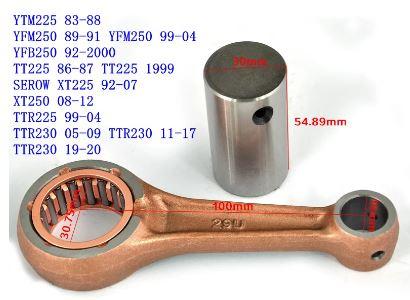 CONNECTING ROD KIT YAMAHA, YTM225 Bear Tracker YFM250 Timberwolf YFB250 TT225 XT250 TTR225 TTR230 XT225 Serow 225, 29U-11651-00-00 thumbnail 2