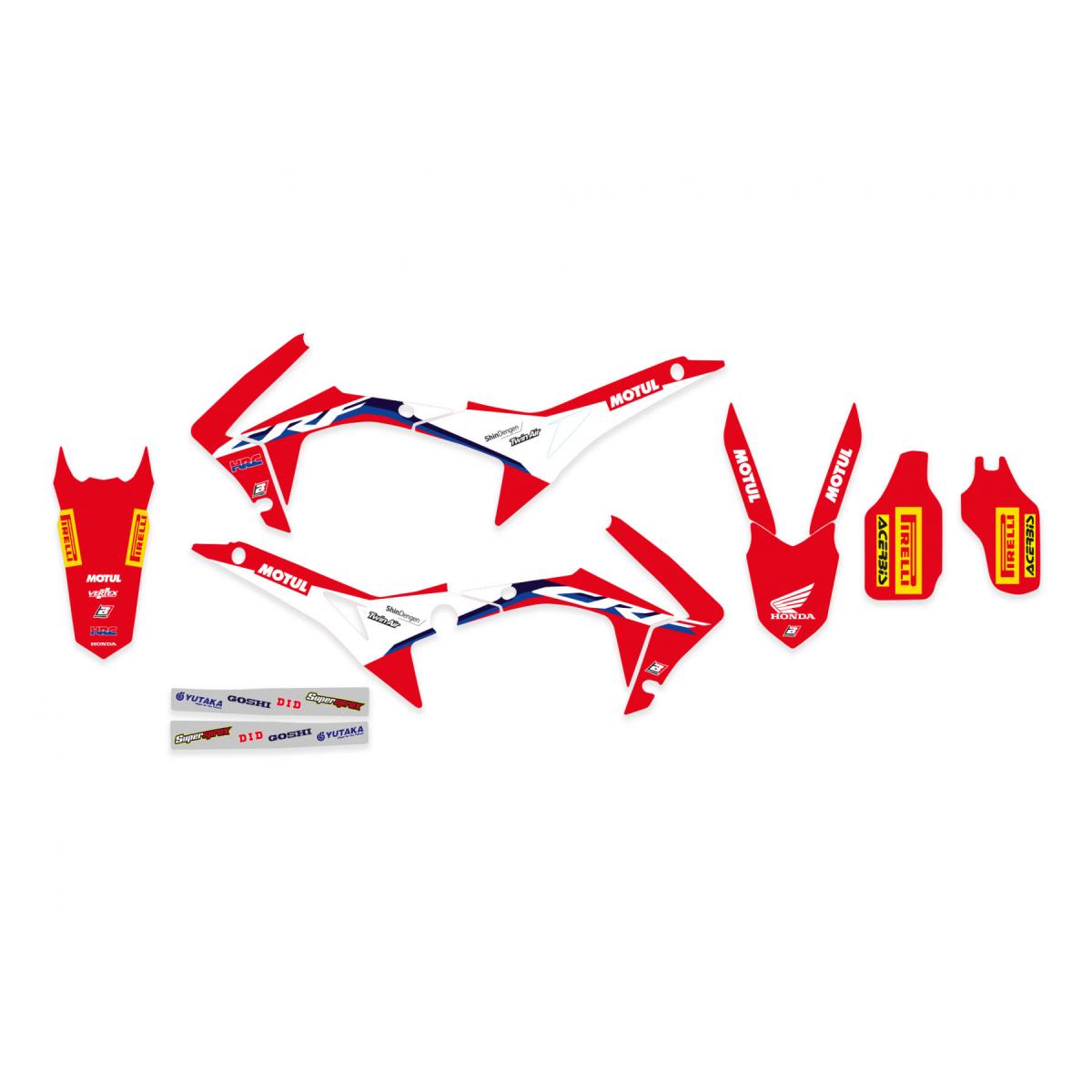 CRF250 CRF450 HONDA HRC, BLACKBIRD 2145R22 DECAL KIT image 1