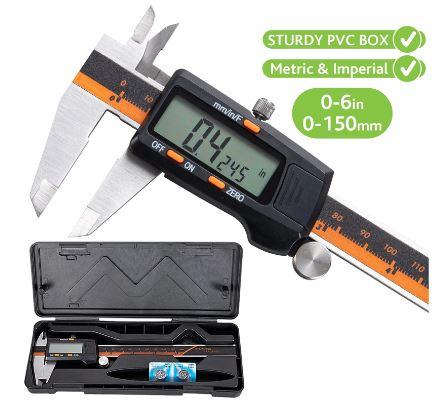 DIGITAL VERNIER CALIPER WITH LCD DISPLAY WITH INCH MM FRACTION CONVERSION 0.0005 ACCURACY thumbnail 2
