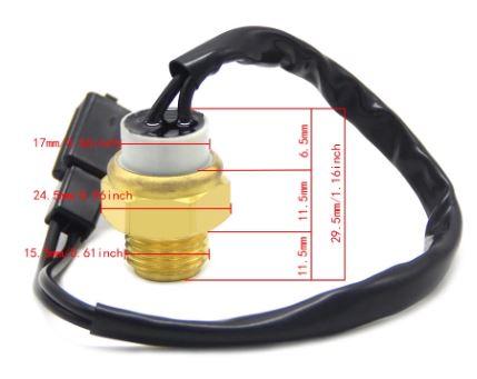 SWITCH RADIATOR FAN BLOCK CONNECTOR, 17680-48E00 Water Temperature Radiator Fan Switch, 17680-45C00, 17680-06C01,34850-10D00 thumbnail 3