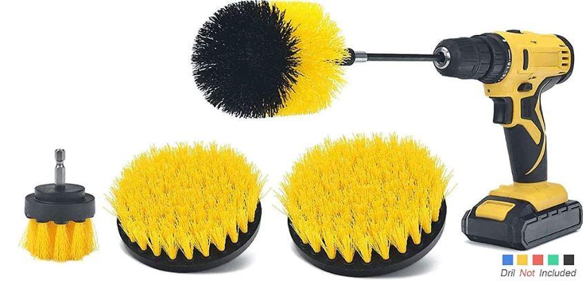 4PCS ROUND BRUSH SET EXTENTION ATTACHMENT image 1
