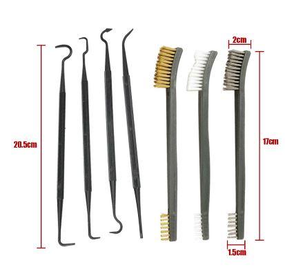 7 PCS DETAILING CLEANING WIRE BRUSH & NYLON PICK KIT thumbnail 6