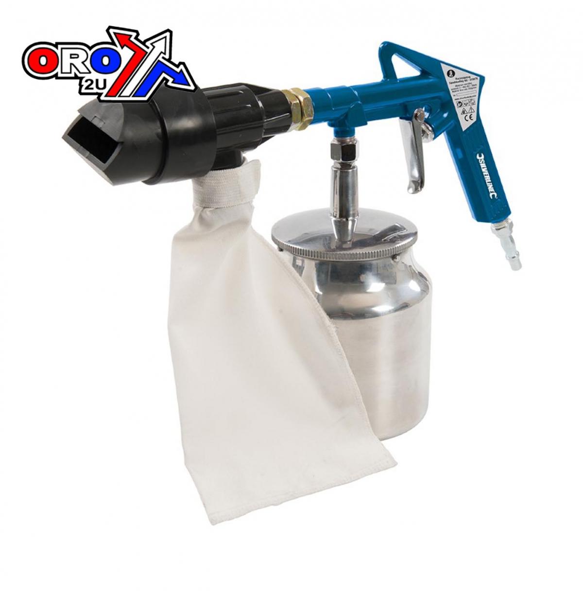 SAND BLASTER KIT RECIRCULATING, 6pce KIT 4 X NOZZLES, 372673 / SAND BLASTING GRIT MEDIA SHOT BLASTING thumbnail 2