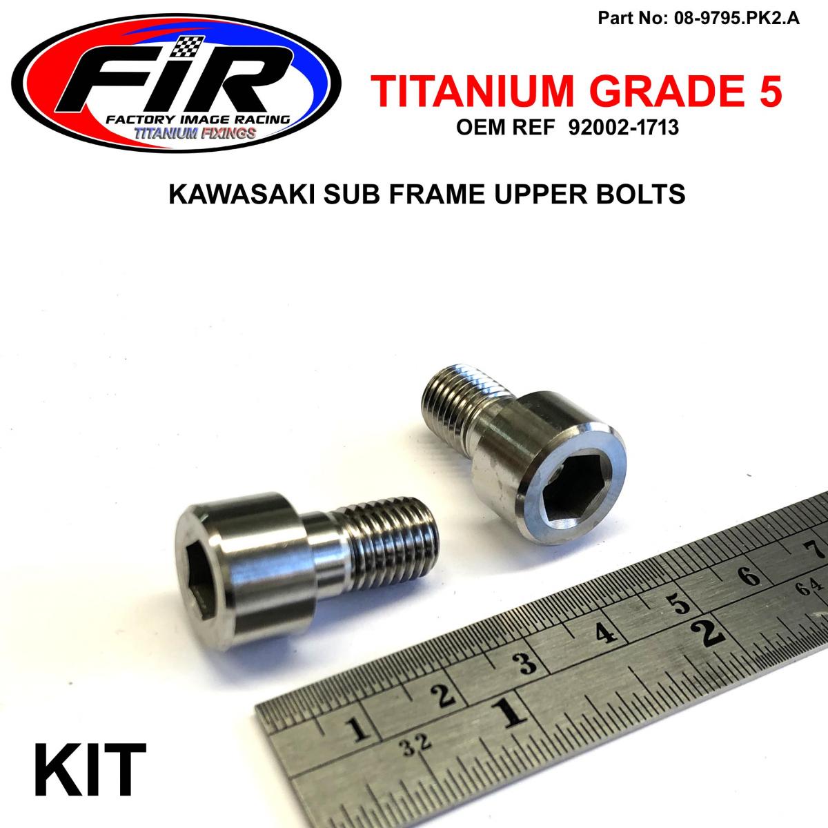 GR5 SUB FRAME BOLT UPPER KX, ALLEN M10x17mm / PITCH 1.25mm, 92002-1713 / 920021713 image 1