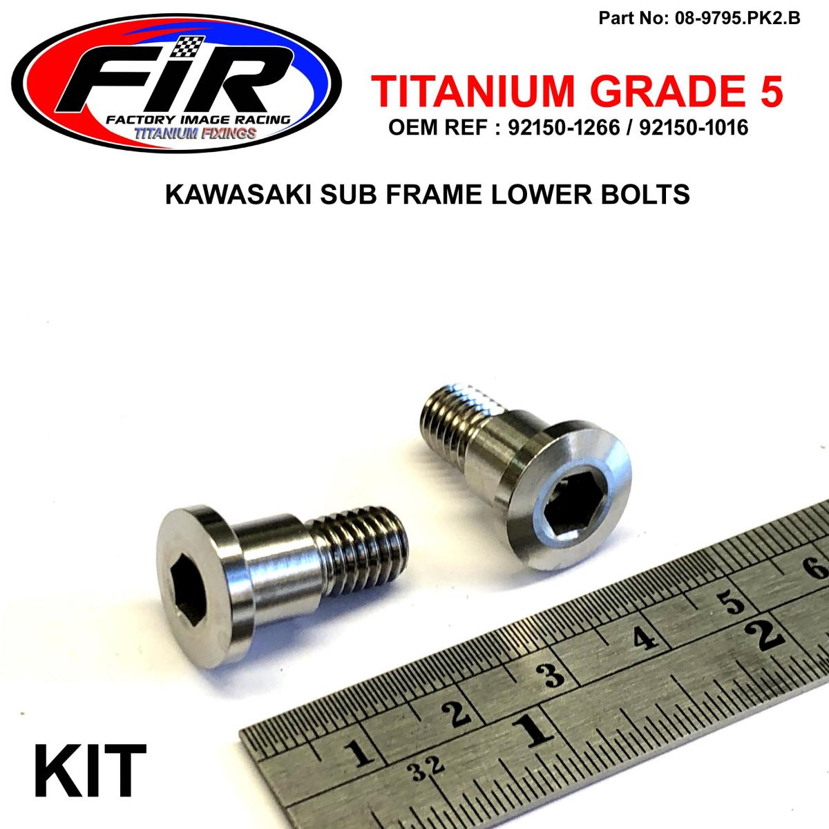 GR5 SUB FRAME LOWER BOLT KX, ALLEN STEP BOLT M8x19mm (SH9.98), 92150-1266 / 921501266 92150-1016 image 1