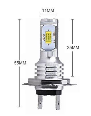PACK OF 2 LED BULB 12V 8000LM H7 45/40W KTM HEADLIGHT 54611038012 thumbnail 3