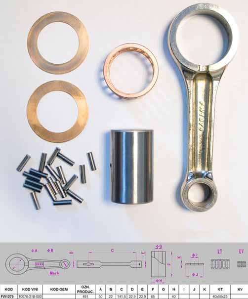 CONNECTING ROD KIT 95-06 KTM DIRT/ROAD, SMC/ADVENTRUE/DUKE/LC4/LSE/RXC/SC/SXC/XC/COMP thumbnail 5