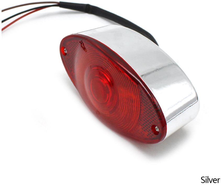 TAILLIGHT 12V CASE SILVER UNIVERSAL image 1