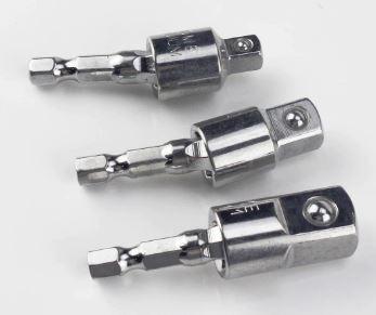 3PCS ELECTRIC DRILL SOCKET ADAPTER BIT DRIVER 1/4 3/4 1/2 image 1