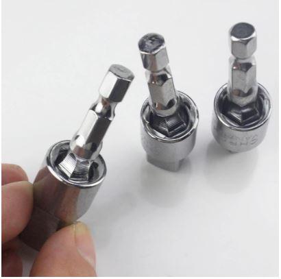 3PCS ELECTRIC DRILL SOCKET ADAPTER BIT DRIVER 1/4 3/4 1/2 thumbnail 3