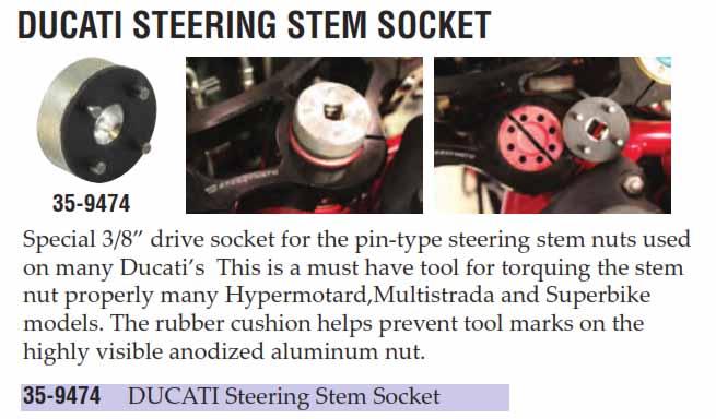 STEERING STEM SOCKET, DUCATI 3 / 8 35-9474, TOOLS thumbnail 3