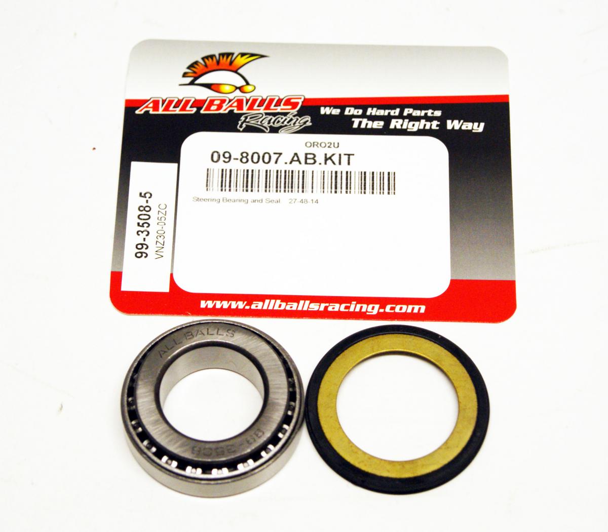 BEARING TAPER & SEAL KIT, ALLBALLS 99-3508-5, 27x48x14 thumbnail 2