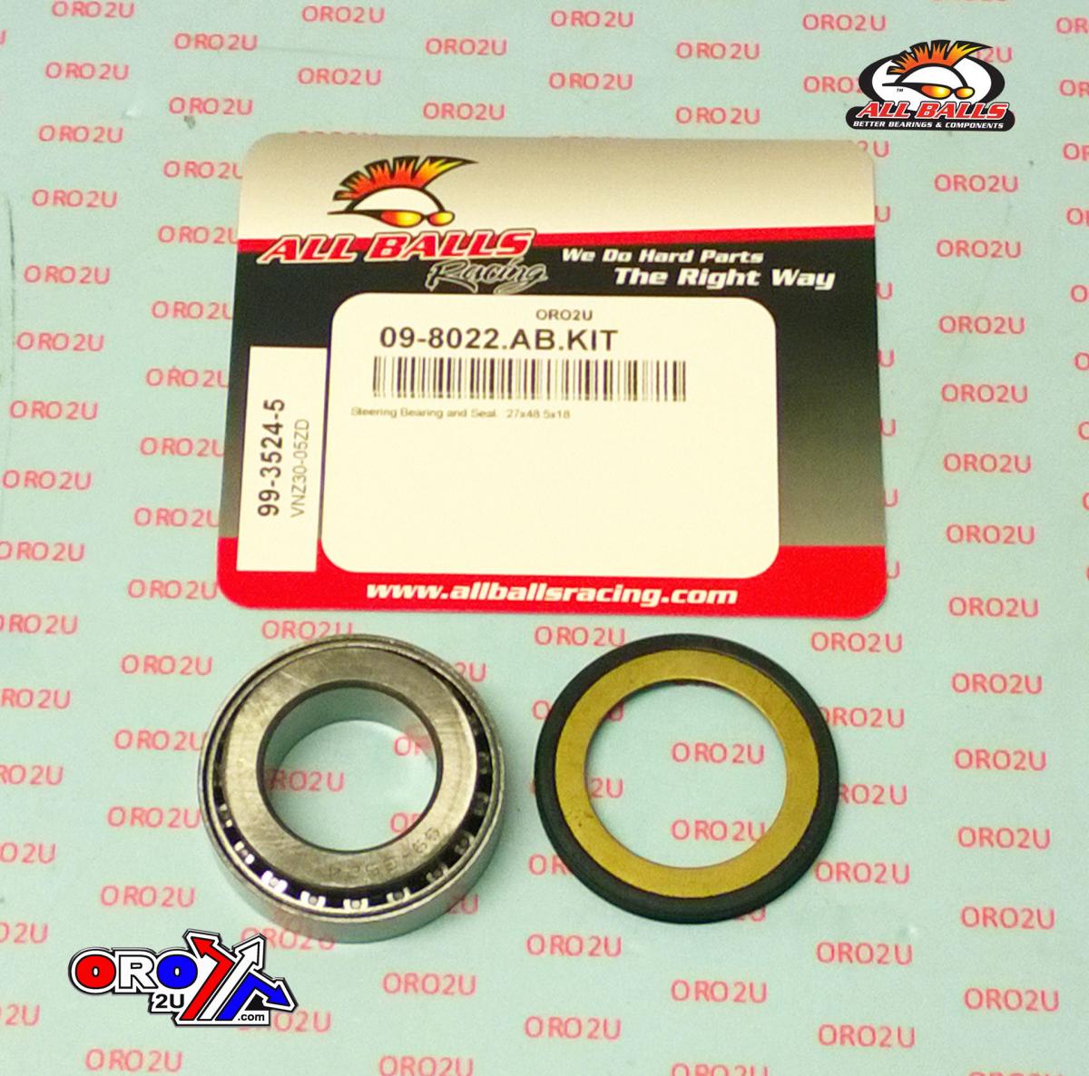 BEARING TAPER & SEAL KIT, ALLBALLS 99-3524-5, 27-48.5H, 27x48.50x18 thumbnail 2