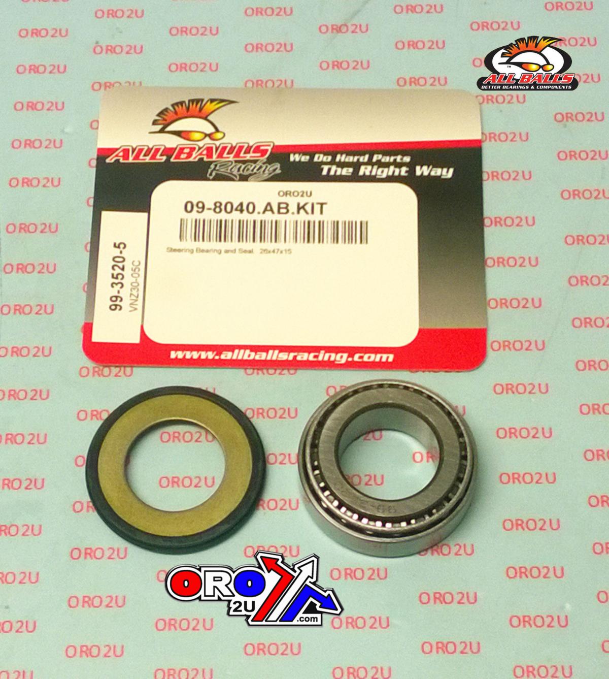 BEARING TAPER & SEAL KIT, ALLBALLS 99-3520-5, 32005XR/26, 26x47x15 thumbnail 3