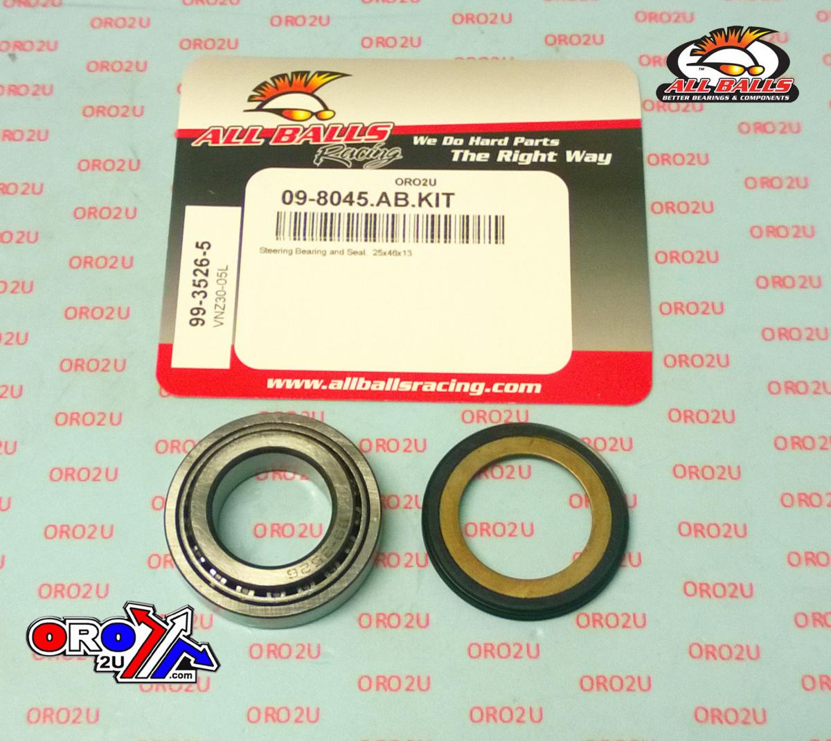 BEARING TAPER & SEAL KIT, ALLBALLS 99-3526-5, 25x46x13, 25x46x12 thumbnail 3