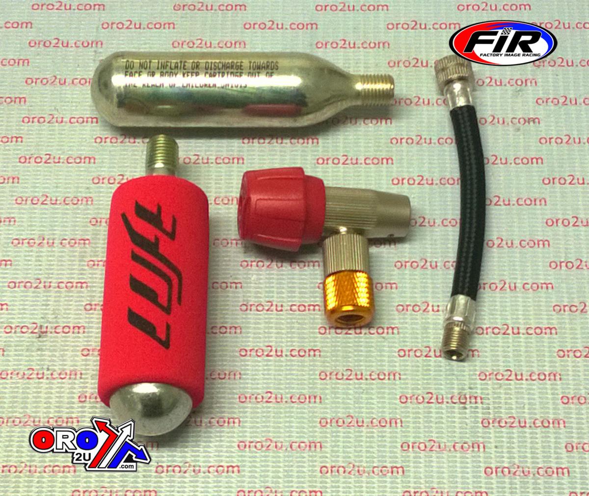 EMERGENCY CO2 TYRE INFLATION KIT WITH ADAPTER VALVE thumbnail 2