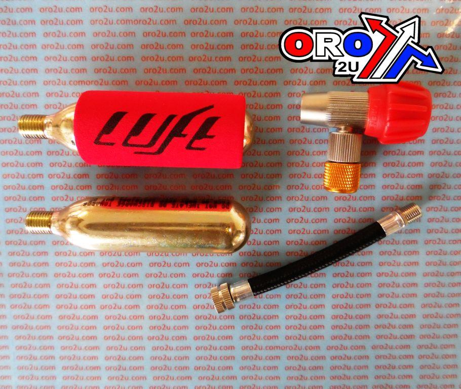 EMERGENCY CO2 TYRE INFLATION KIT WITH ADAPTER VALVE thumbnail 3