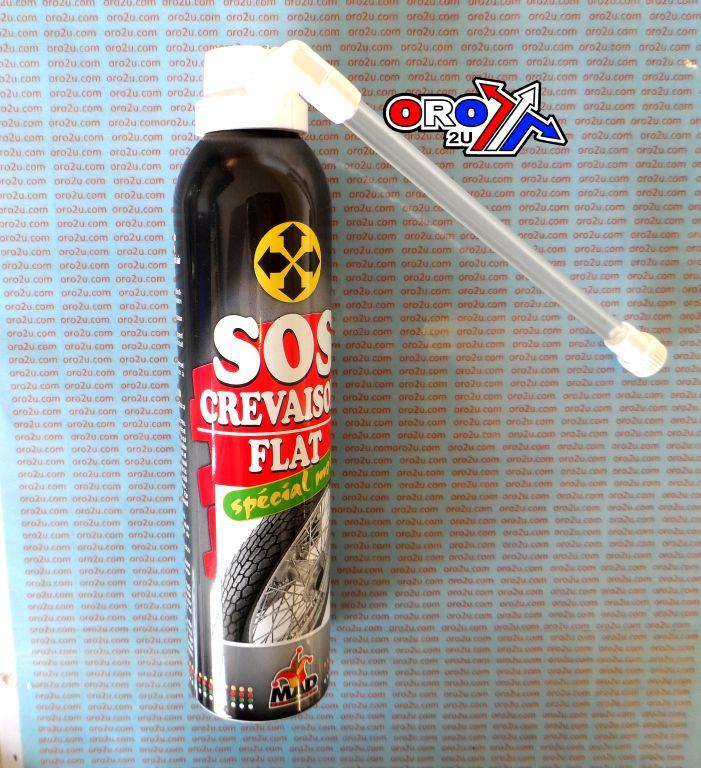 SOS CREVAISION EMERGENCY FLAT TYRE REPAIR AND INFLATE SPRAY 250ml thumbnail 2