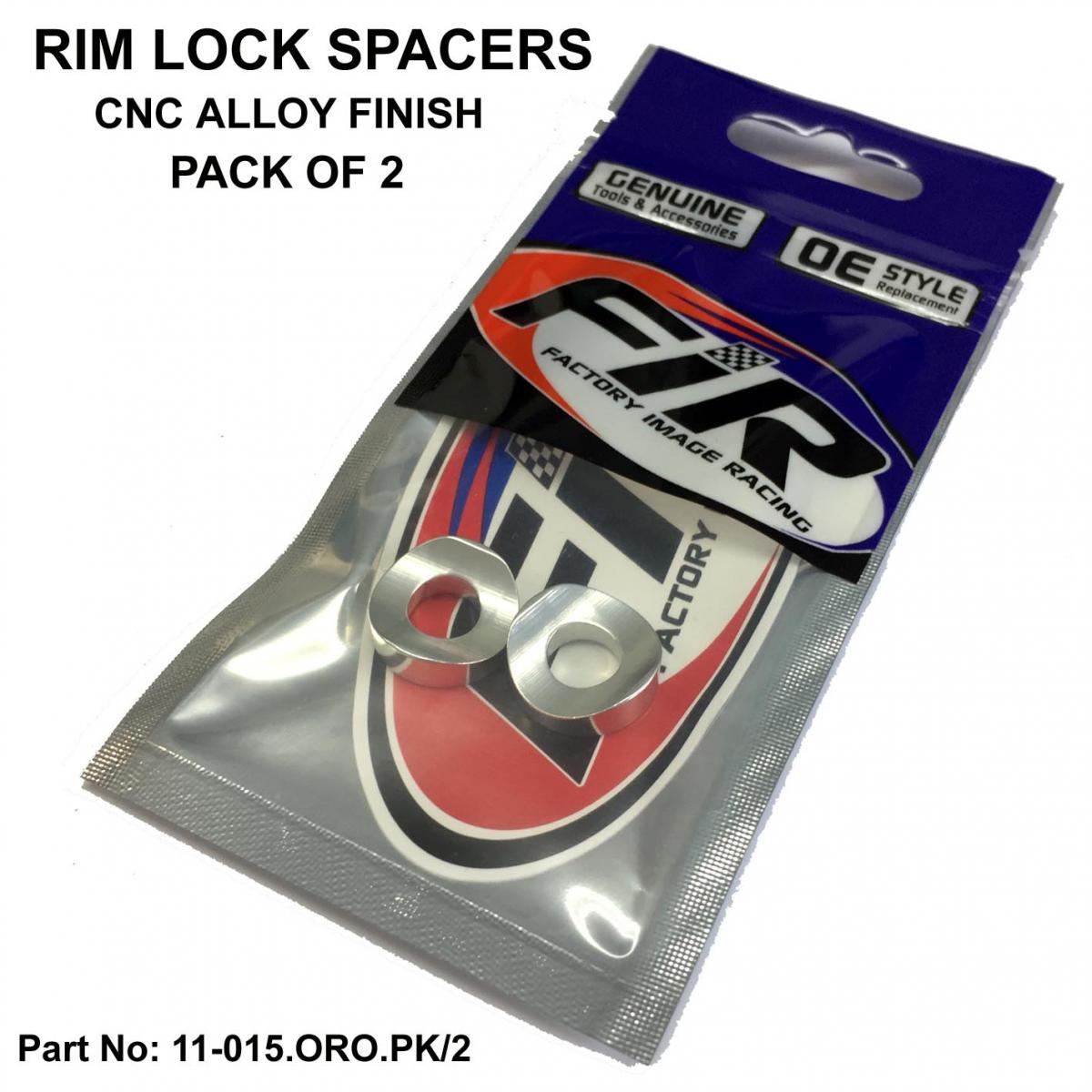 RIM LOCK SPACERS ALLOY SILVER ALUMINUM thumbnail 2