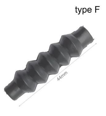 CONTROL CABLE COVER TYPE F BLACK [EACH] image 1