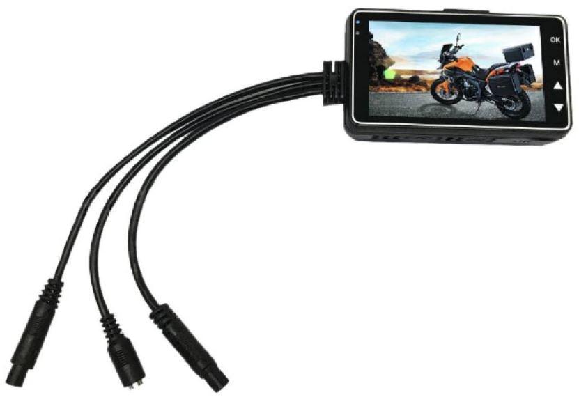 MOTORCYCLE DVR DASHCAM FRONT REAR VIEW DUAL CAMERA thumbnail 3