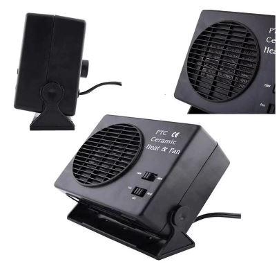 CAB HEATER 12V 300W SMALL COMPACT DEFROSTER DEMISTER QUICK HEATING SPEED thumbnail 2