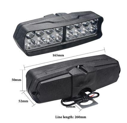 165mm LONG LED SPOT LIGHT 16 LED EACH image 1