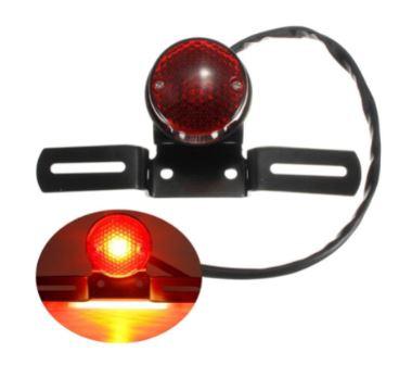 TAIL LIGHT RED LED Universal ROUND thumbnail 2