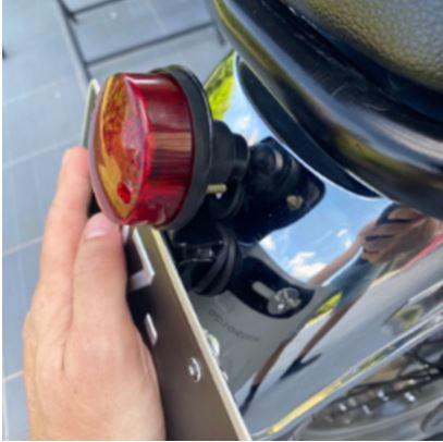 TAIL LIGHT RED LED Universal ROUND thumbnail 3