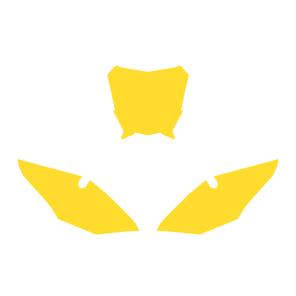 FANTIC XE 2021-2024 PRE CUTS, BLACKBIRD 3F01/40 YELLOW, NUMBER BOARD BACKGROUNDS