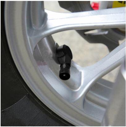 (PACK OF 2) TUBELESS BOLT ON TYRE VALVE, 10mm x 11.3mm 90° DEGREE STEM, BLACK thumbnail 4
