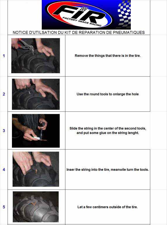 TYRE REPAIR STRING 100mm LONG 25 Pcs FACTORY IMAGE RACING thumbnail 4