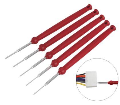 CONNECTOR PIN TOOL 5pcs., Terminal Removal Cable Wire Dismount tool thumbnail 3