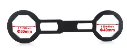 FORK CAP SUSPENSION WRENCH SPANNER 49mm 50mm 4-IN-1 TOOL thumbnail 3