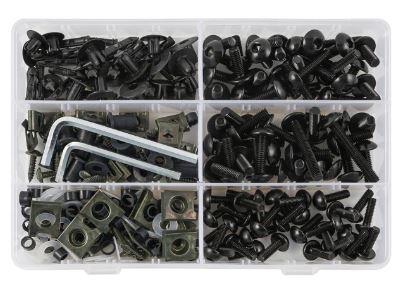 FAIRING BOLT KIT 253pcs. BLACK Aprilia, RSV Tuono 1000 1000R Mille RSV4 RS 50 125 250 Pegaso For BMW S1000R S1000RR HP4 image 1
