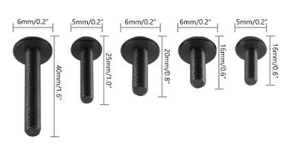 FAIRING BOLT KIT 253pcs. BLACK Aprilia, RSV Tuono 1000 1000R Mille RSV4 RS 50 125 250 Pegaso For BMW S1000R S1000RR HP4 thumbnail 3
