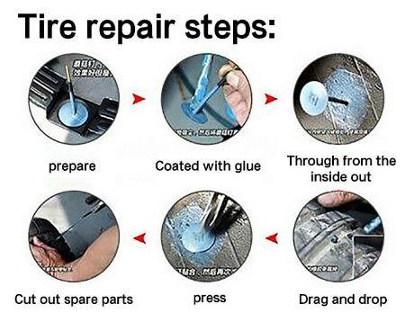 Ues 11-086.BOX24  Best price ...........  TYRE REPAIR PATCH 50mm x 9mm, WAYCOM 007007 box/20 pcs, only sold in box. thumbnail 2