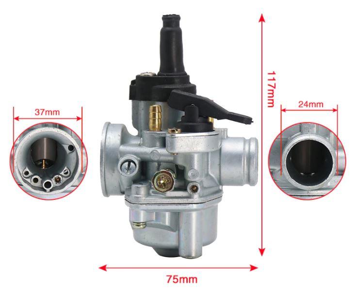 CARBURETTOR DELLORTO PHVA 17.5mm ED PIAGGIO 50 ZIP SP GILERA APRILIA MBK SCL-2020090014-175GA1WB thumbnail 6