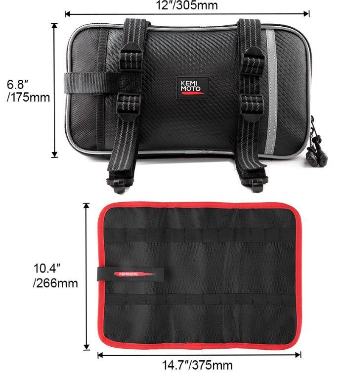 FRONT HEAVY DUTY FENDER TOOL BAG WITH ROLL MATERIAL 1680D OXFORD CLOTH thumbnail 5