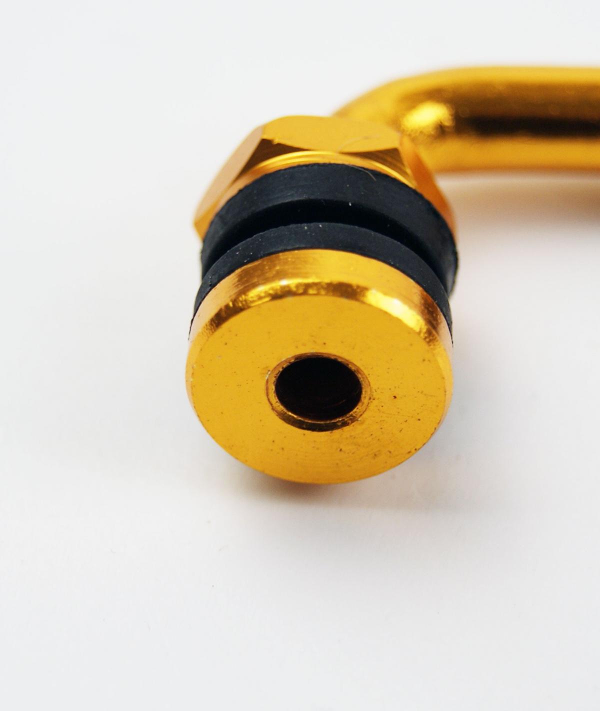 BOLT ON VALVE 90' PVR32 GOLD, WAYCOM 007021 (SOLD AS A PAIR) thumbnail 2