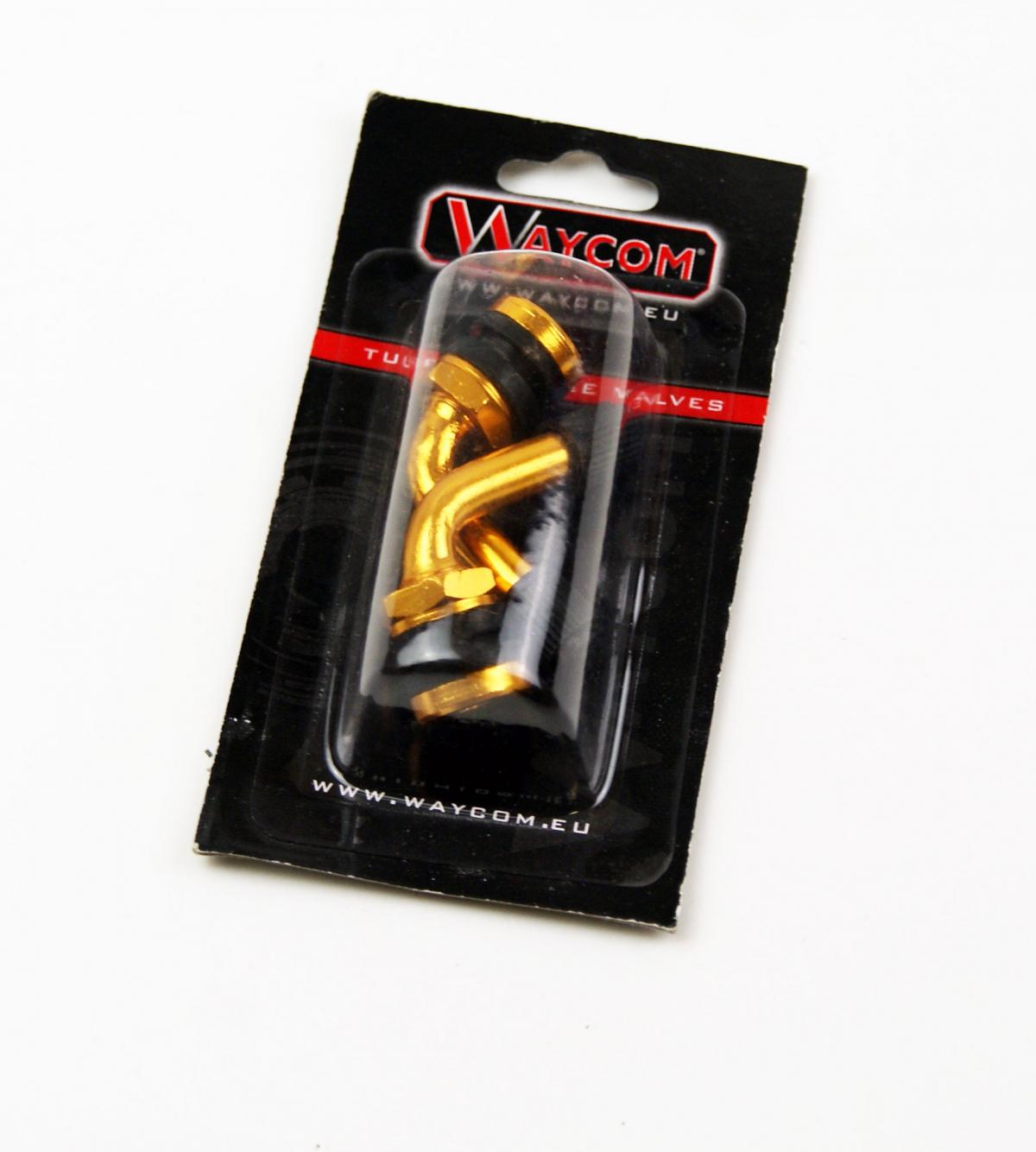 BOLT ON VALVE 90' PVR32 GOLD, WAYCOM 007021 (SOLD AS A PAIR) thumbnail 3