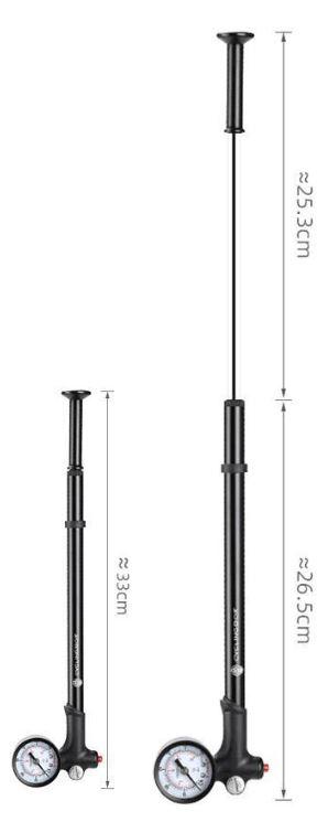 SUSPENSION SHOCK AIR PUMP 0-300 PSI thumbnail 3
