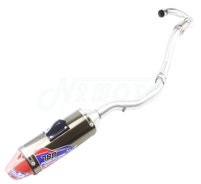 FULL EXHAUST MUFFLER SYSTEM SLIP ON 03-17 HONDA CRF150F 041048 041332 18300-KPT-306 18320-KPT-A00 thumbnail 2