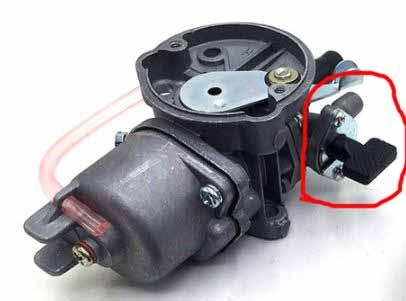 FUEL TAPE PETCOCK universal FITS CARBURETOR Pocket Bike 47cc 49cc engine carb, Short Stub from Tank C-to-C 20mm Outlet for 8mm hose thumbnail 2