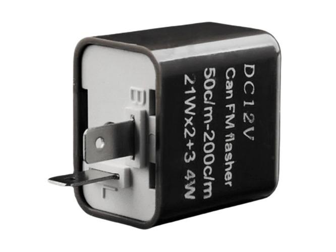 12V 2 Pin Relay Turn Signal Blinker Indicator, Adjustable Frequency LED Flashing FM Flasher thumbnail 2
