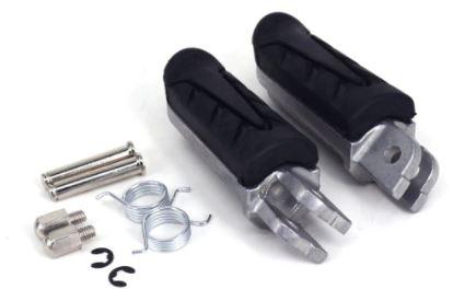 FOOT PEG SET HONDA CB VTR XL VT NT CBF CBR NTV VFR 125 250 500 600 650 50612-MM5-000 thumbnail 3