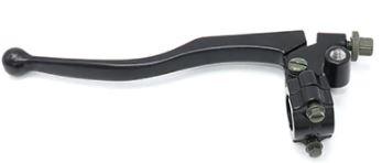 CLUTCH LEVER BLACK SHORT WITH MIRROR MOUNTING M10 thumbnail 2